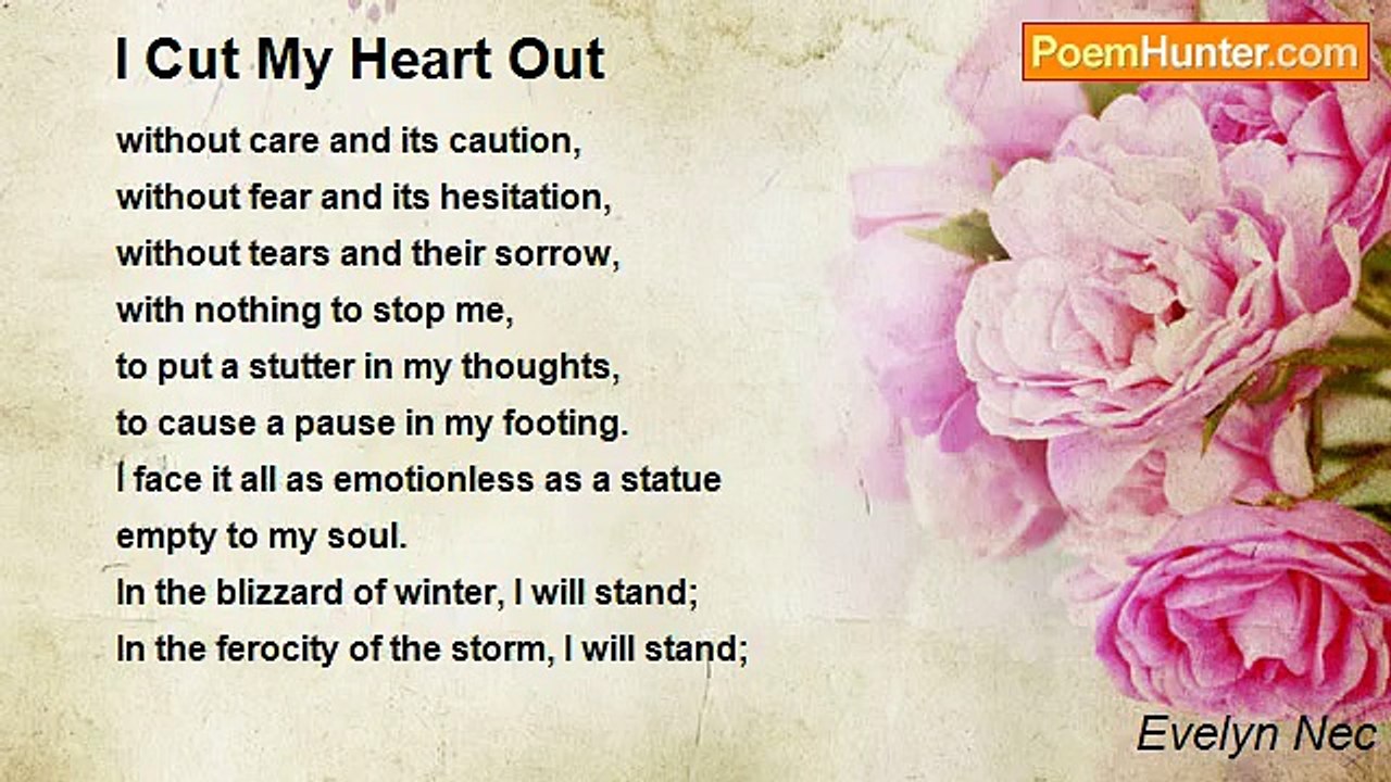Evelyn Nec - I Cut My Heart Out