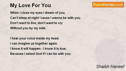 Shaikh Haneef - My Love For You