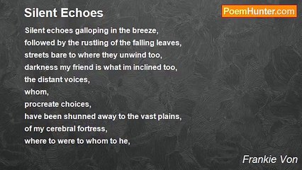 Frankie Von - Silent Echoes