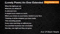Ace Of Black Hearts - (Lonely Poem) An Over Extended Stay