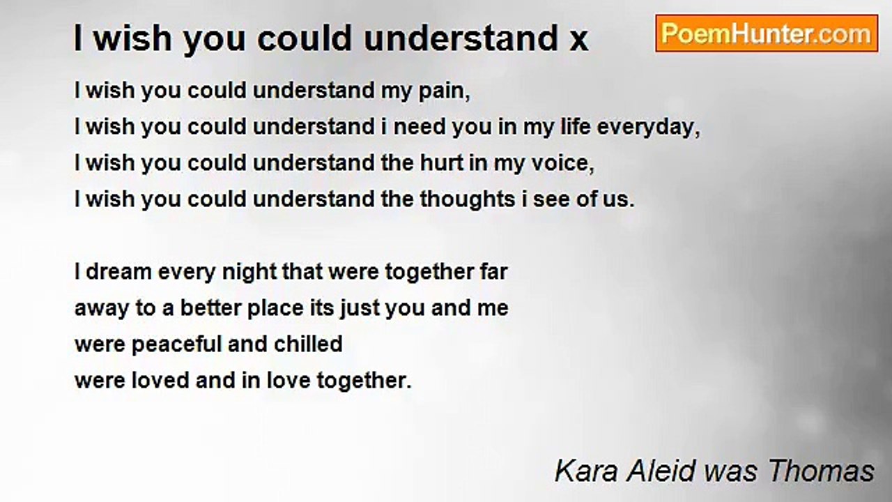 Kara Aleid was Thomas - I wish you could understand x