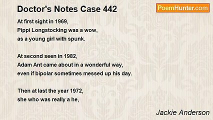 Jackie Anderson - Doctor's Notes Case 442