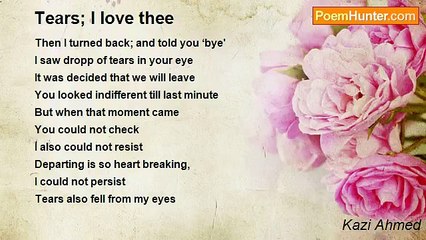 Kazi Ahmed - Tears; I love thee