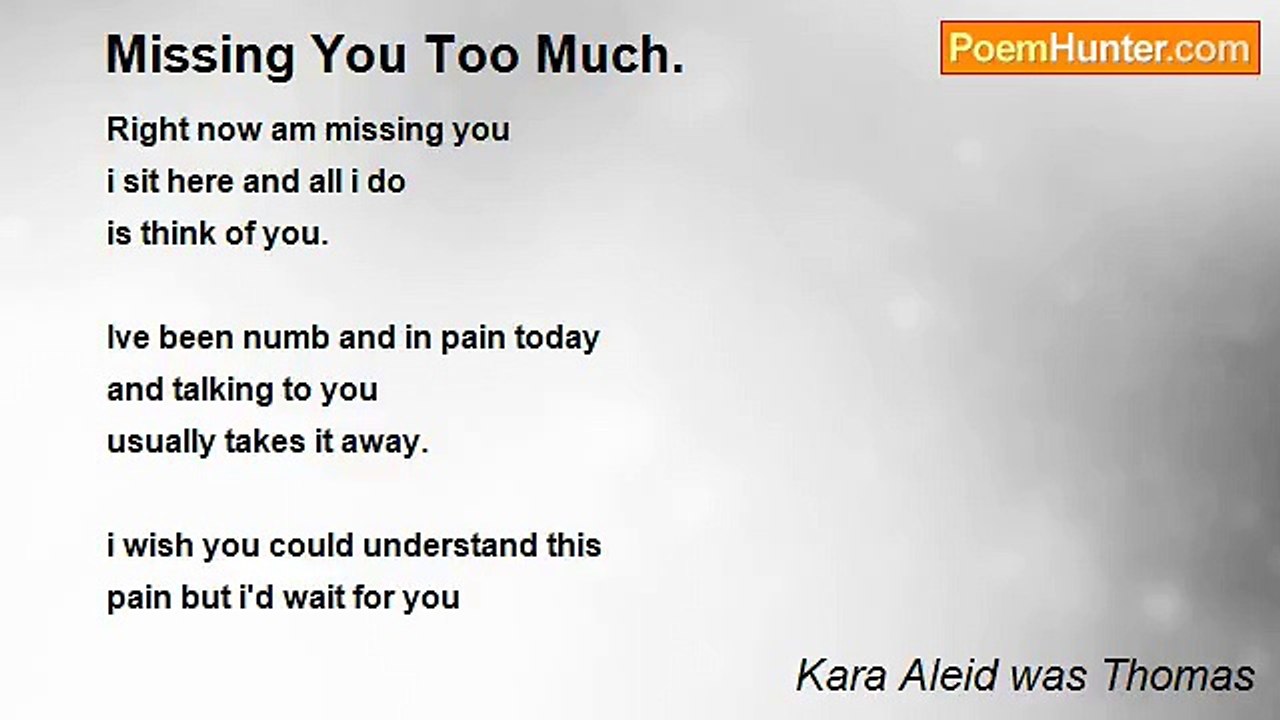 Kara Aleid was Thomas - Missing You Too Much.