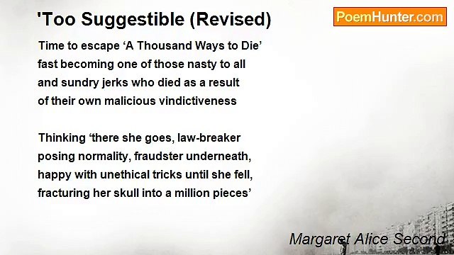 Margaret Alice Second - 'Too Suggestible (Revised)