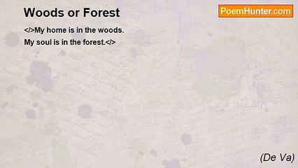 (De Va) - Woods or Forest