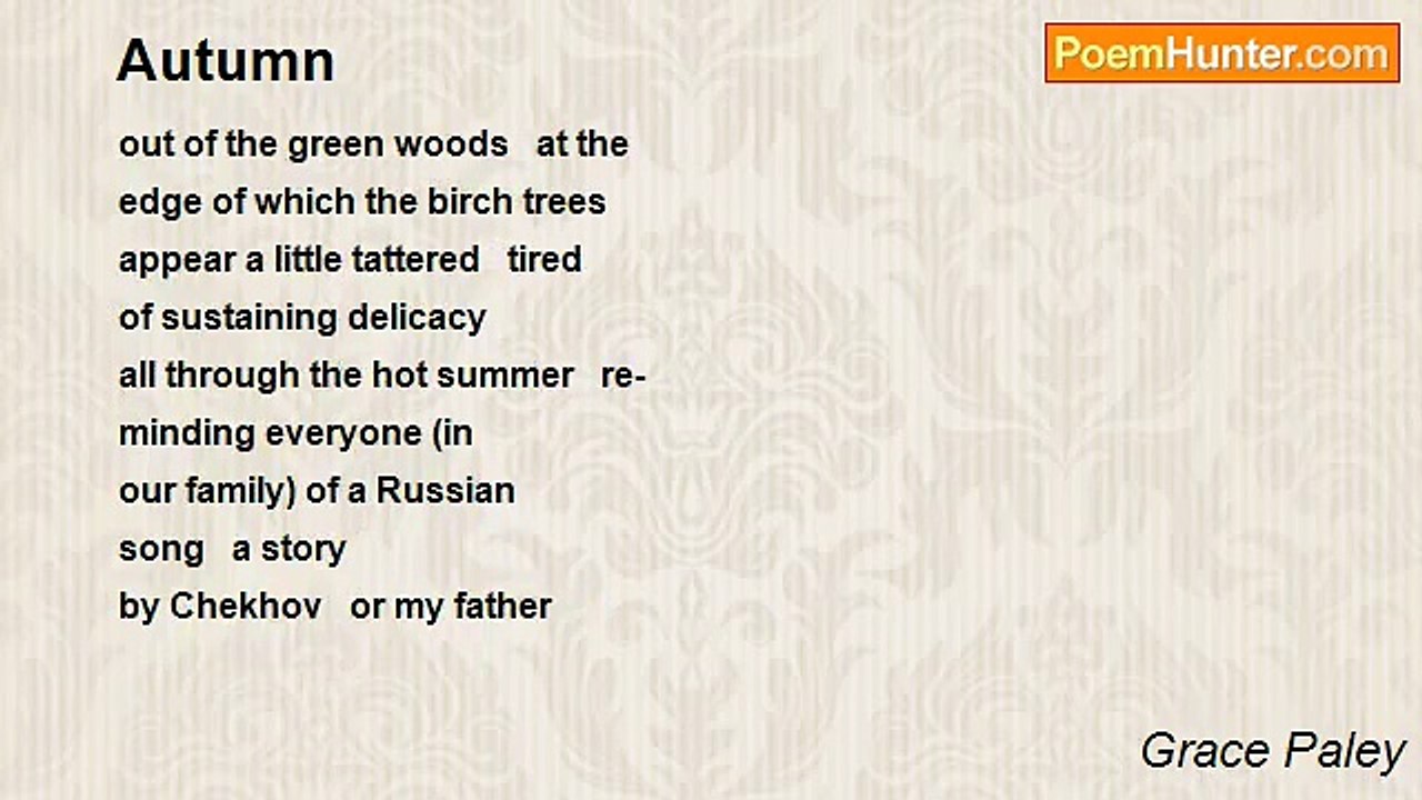 Grace Paley - Autumn