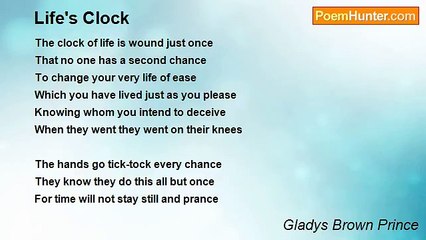 Gladys Brown Prince - Life's Clock