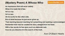 Ace Of Black Hearts - (Mystery Poem) A Whose Who