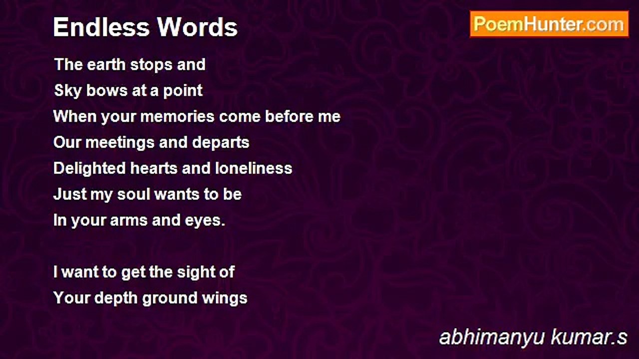 abhimanyu kumar.s - Endless Words