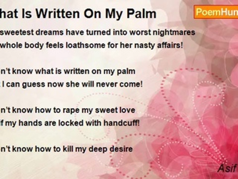 Asif Andalib - What Is Written On My Palm