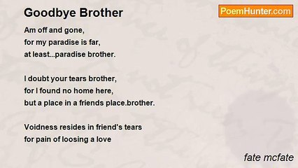 fate mcfate - Goodbye Brother
