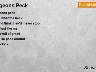 Shaun Shane - Pigeons Peck