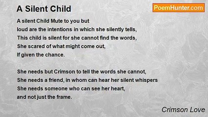 Crimson Love - A Silent Child