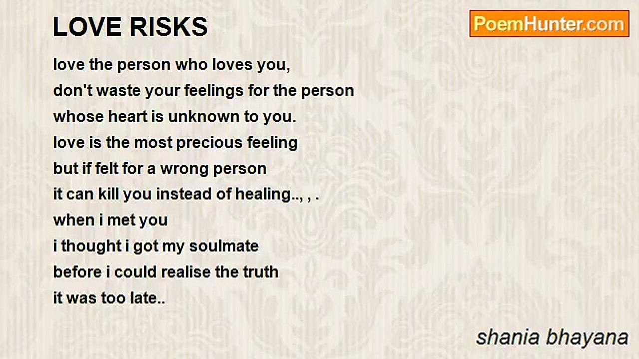 shania bhayana - LOVE RISKS