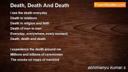 abhimanyu kumar.s - Death, Death And Death