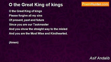 Asif Andalib - O the Great King of kings