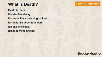 Brooke Audino - What Is Death?