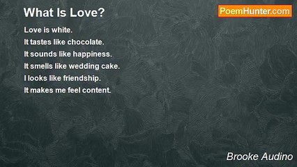 Brooke Audino - What Is Love?