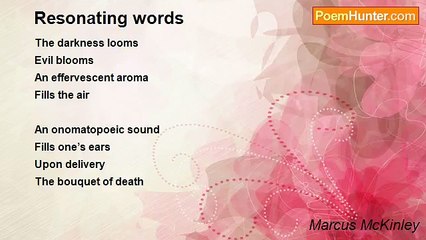 Marcus McKinley - Resonating words