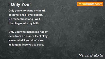 Marvin Brato Sr - ! Only You!