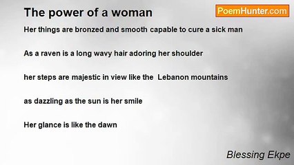 Blessing Ekpe - The power of a woman