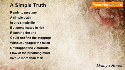 Malaya Roses - A Simple Truth