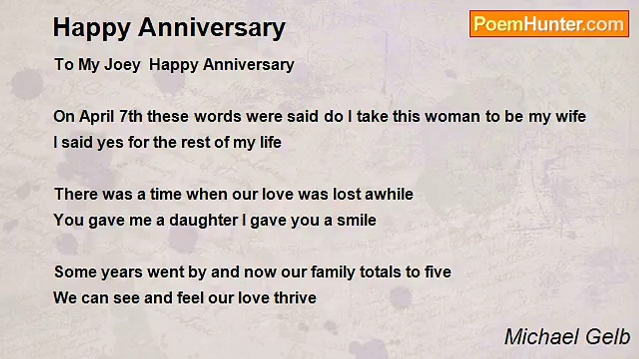 Michael Gelb - Happy Anniversary
