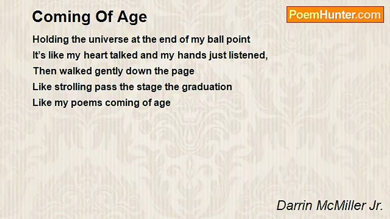 Darrin McMiller Jr. - Coming Of Age