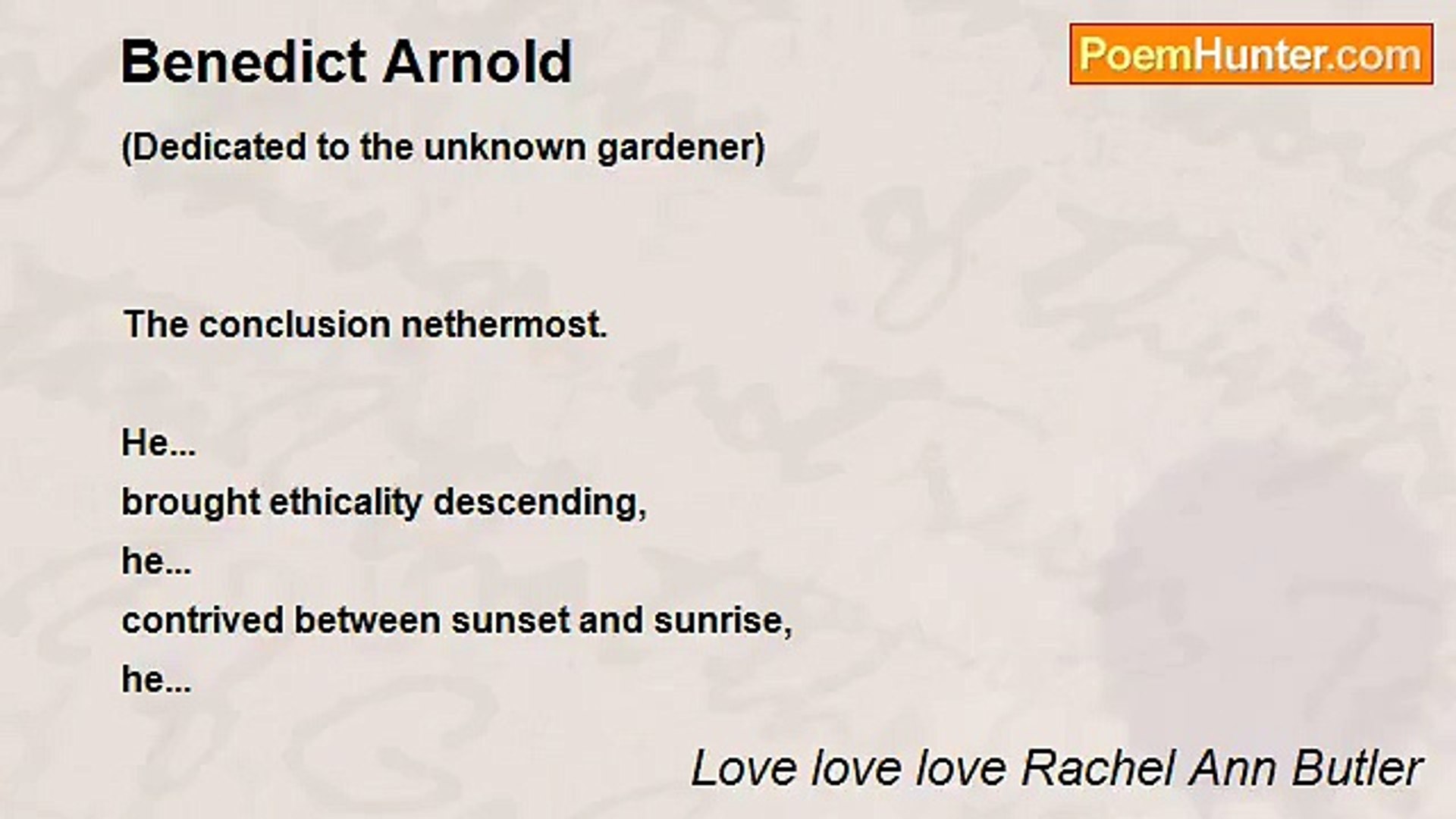 ⁣Love love love Rachel Ann Butler - Benedict Arnold