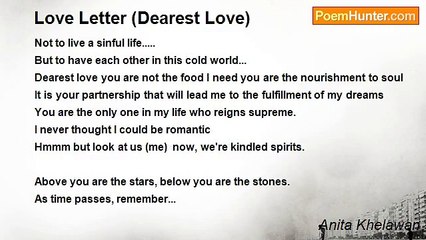 Anita Khelawan - Love Letter (Dearest Love)