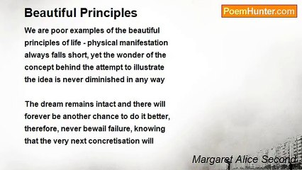 Margaret Alice Second - Beautiful Principles