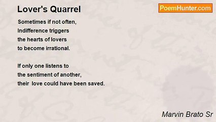 Marvin Brato Sr - Lover's Quarrel