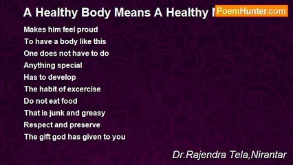 Dr.Rajendra Tela,Nirantar - A Healthy Body Means A Healthy Mind