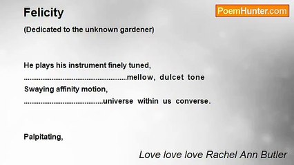 Love love love Rachel Ann Butler - Felicity
