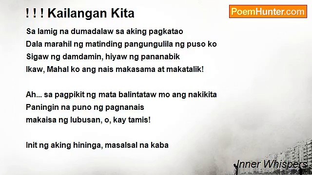 Inner Whispers - ! ! ! Kailangan Kita