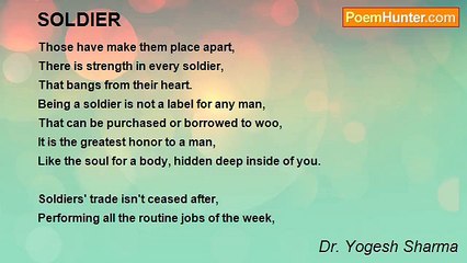 Dr. Yogesh Sharma - SOLDIER