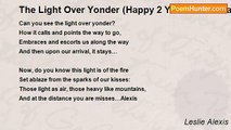 Leslie Alexis - The Light Over Yonder (Happy 2 Year Anniversay Love)