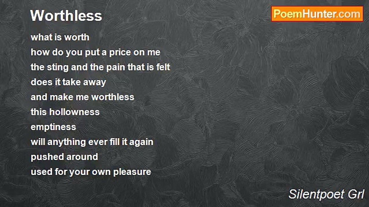 Silentpoet Grl - Worthless