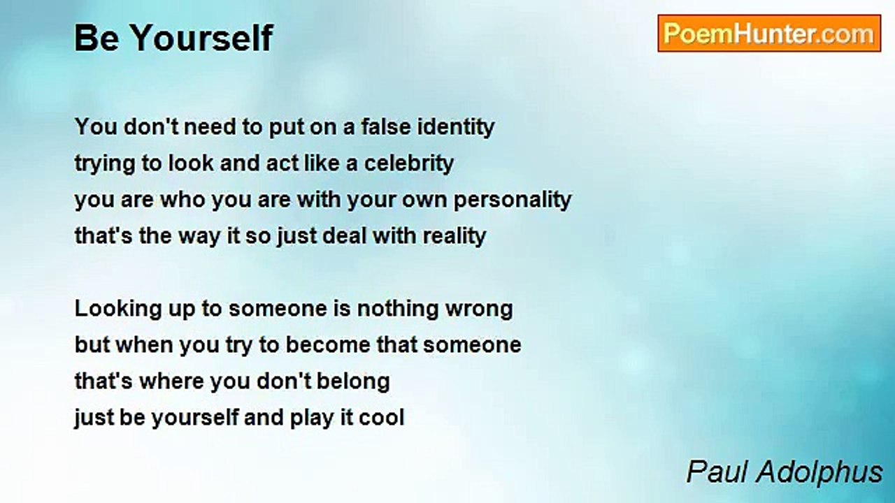 Paul Adolphus - Be Yourself