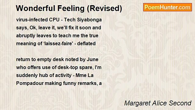 Margaret Alice Second - Wonderful Feeling (Revised)