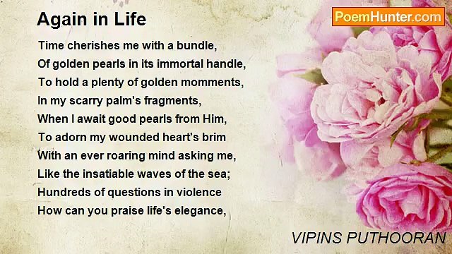 VIPINS PUTHOORAN - Again in Life
