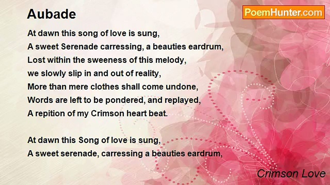 Crimson Love - Aubade