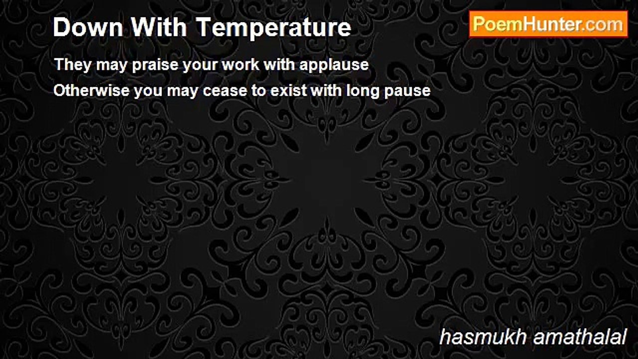 hasmukh amathalal - Down With Temperature