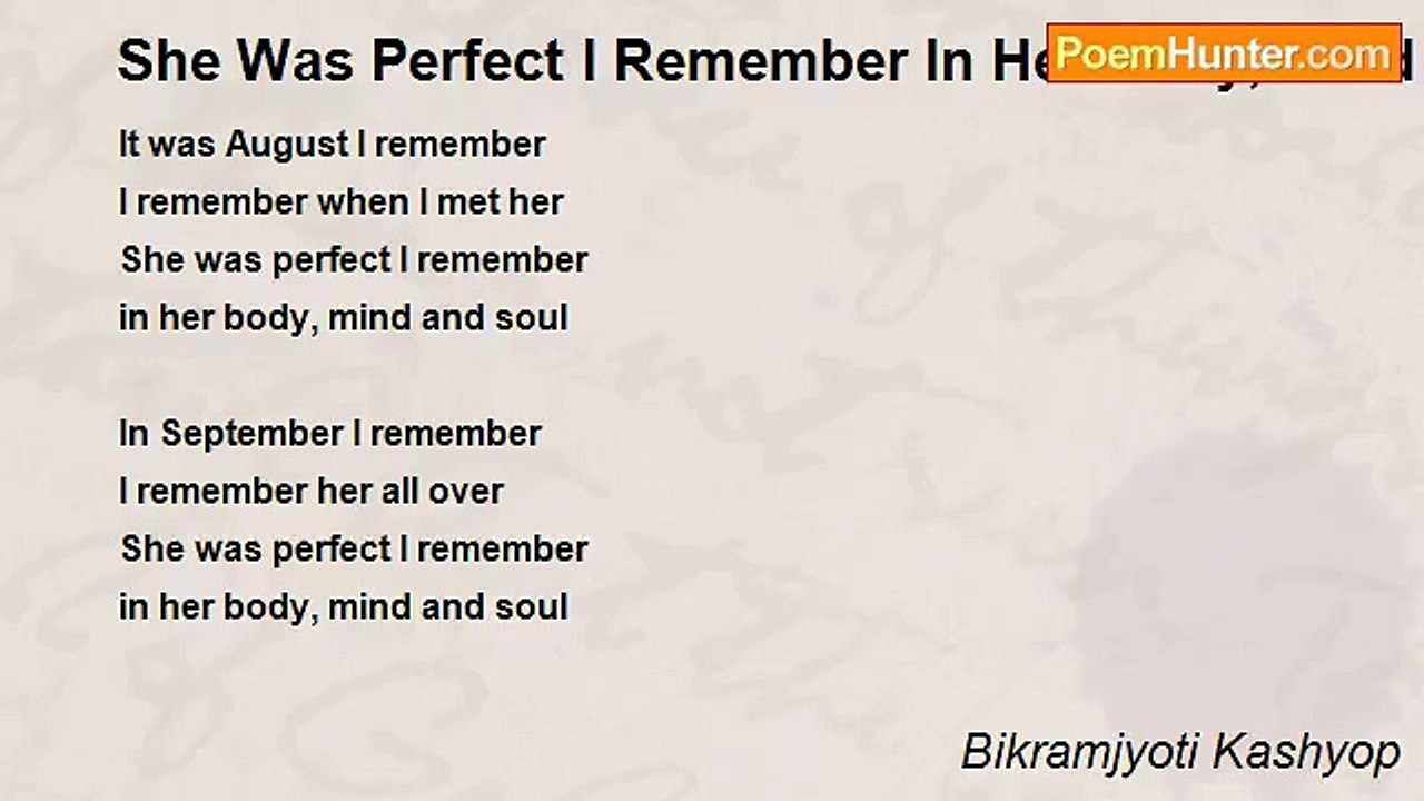 Bikramjyoti Kashyop - She Was Perfect I Remembe...