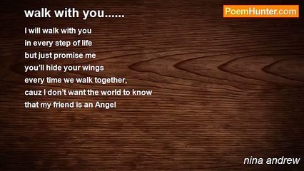 nina andrew - walk with you......