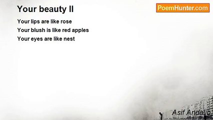 Asif Andalib - Your beauty II