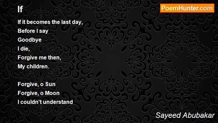 Sayeed Abubakar - If