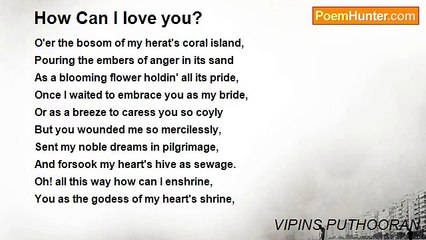 VIPINS PUTHOORAN - How Can I love you?