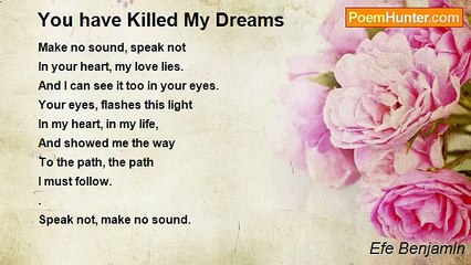 Efe Benjamin - You have Killed My Dreams